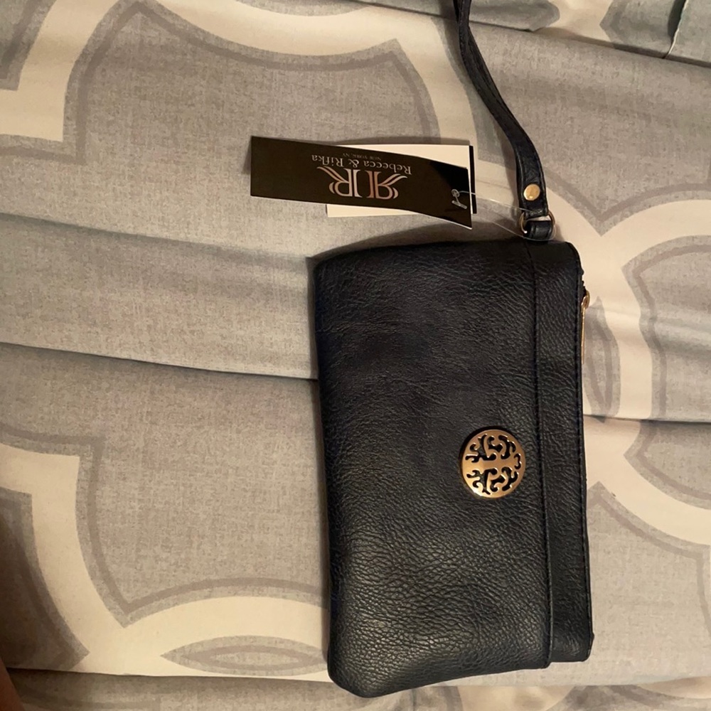 Navy Blue Wristlet